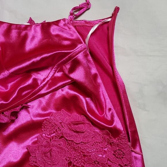 Hello Molly Magnetic Connection Pink Satin Mini Dress - Picture 6 of 9